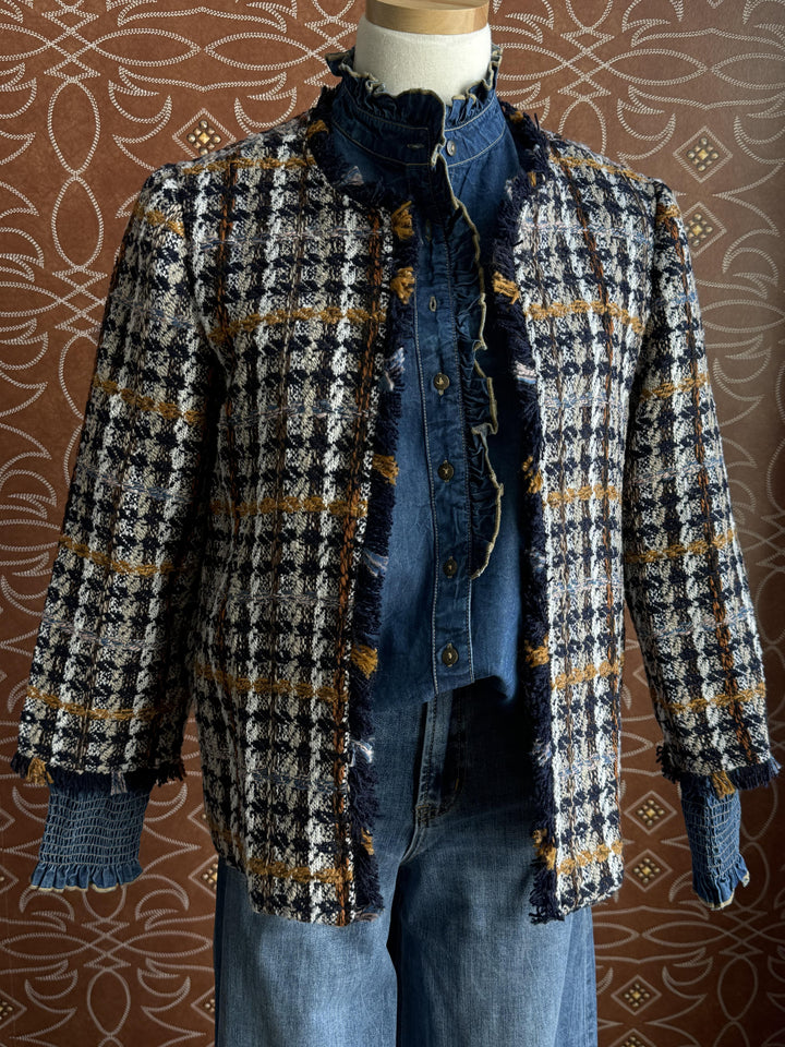 Open Front Tweed Jacket from Multiples