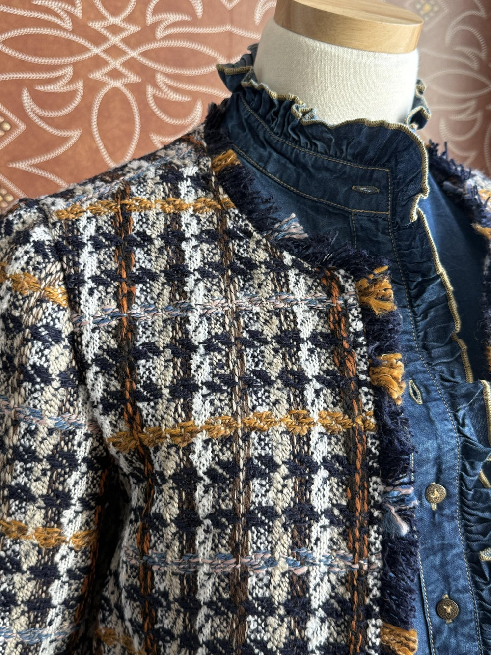 Open Front Tweed Jacket from Multiples - High Call Outfitters