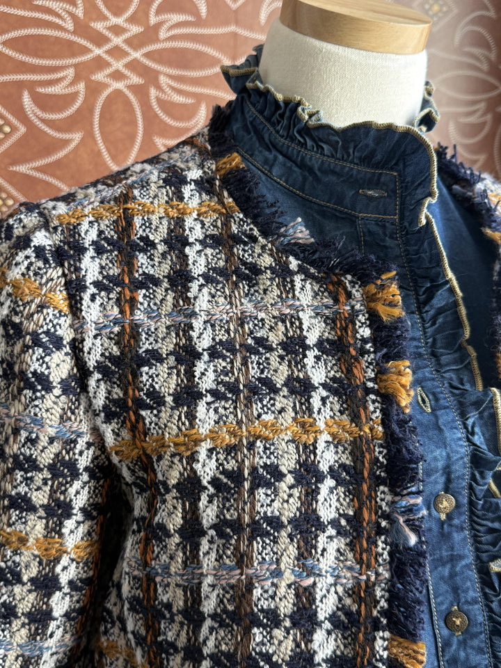 Open Front Tweed Jacket from Multiples