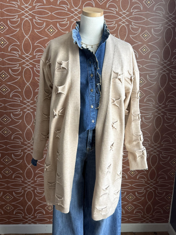 Cut Detail Cardigan from Multiples - High Call Outfitters