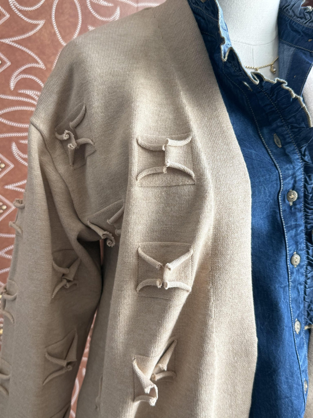 Cut Detail Cardigan from Multiples - High Call Outfitters