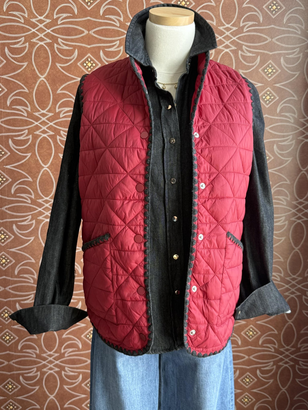 Edge Detailed Stitch Vest from Multiples - High Call Outfitters