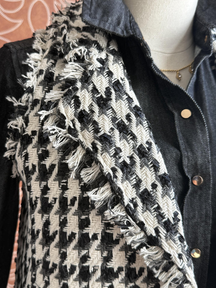 Tweed Button Front Vest from Multiples