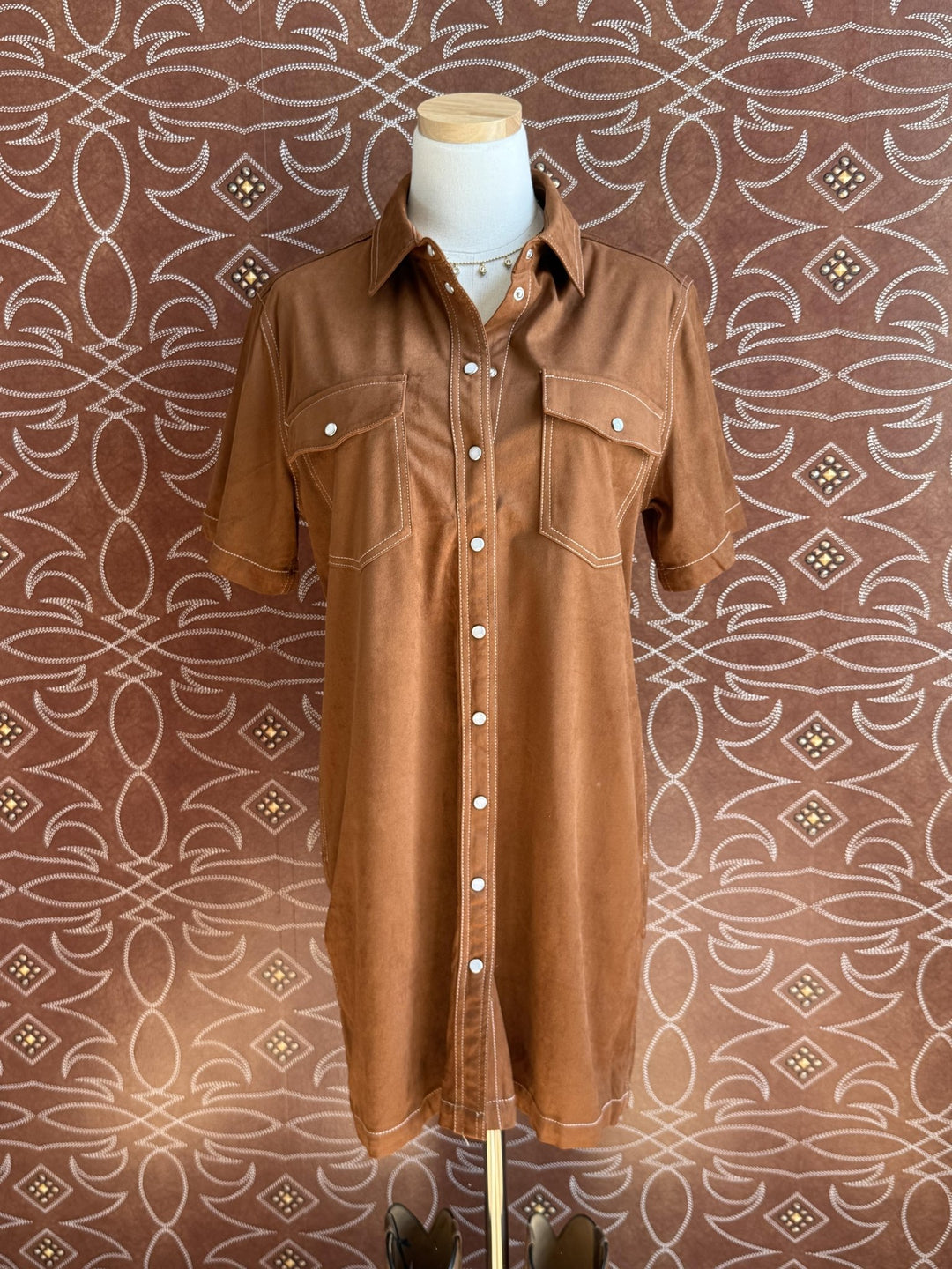 Suede Dress from THML - High Call Outfitters