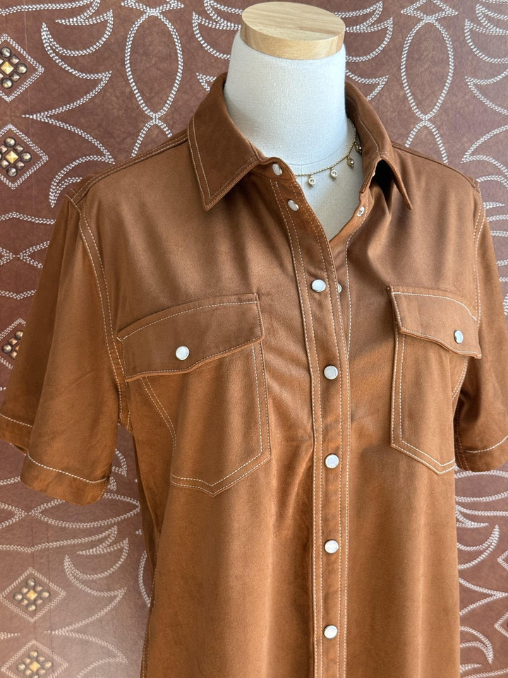 Suede Dress from THML - High Call Outfitters