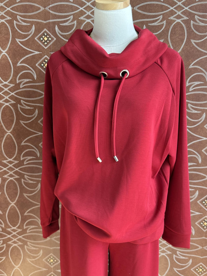 Cowl Neck with Drawstring Top from Multiples - High Call Outfitters