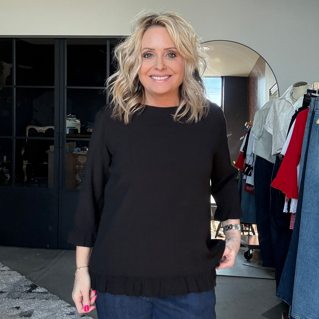 Button Detail Top from Multiples - High Call Outfitters