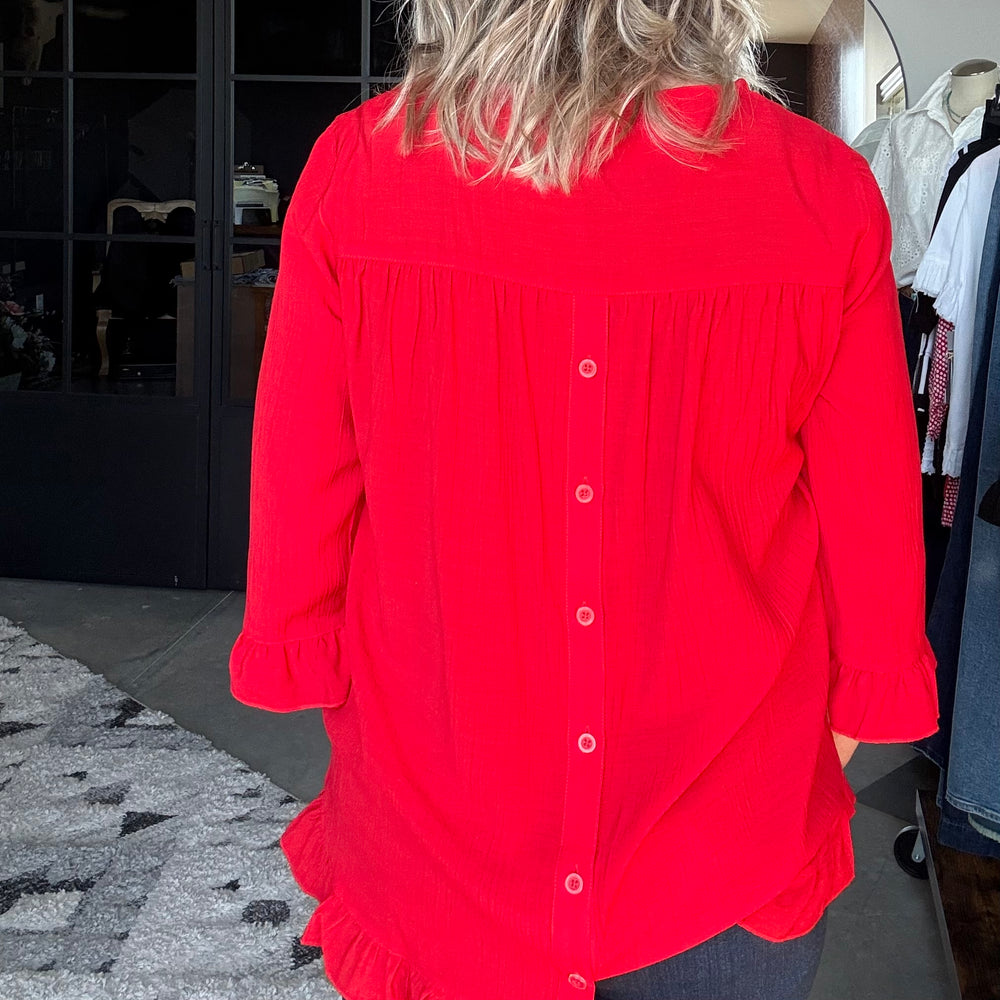 Button Detail Top from Multiples - High Call Outfitters