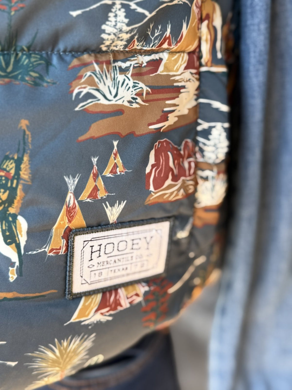 Reversible Comanche Print Vest from Hooey - High Call Outfitters
