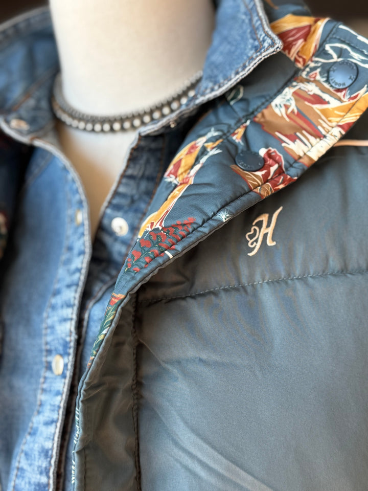 Reversible Comanche Print Vest from Hooey