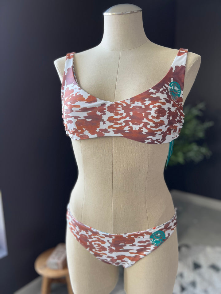 Cow Print Swim Bottom from Hooey