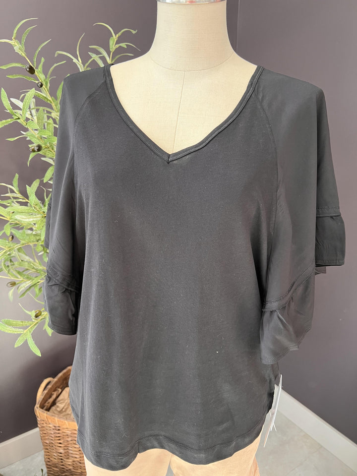 Raglan Combo Sleeve Top from Tribal