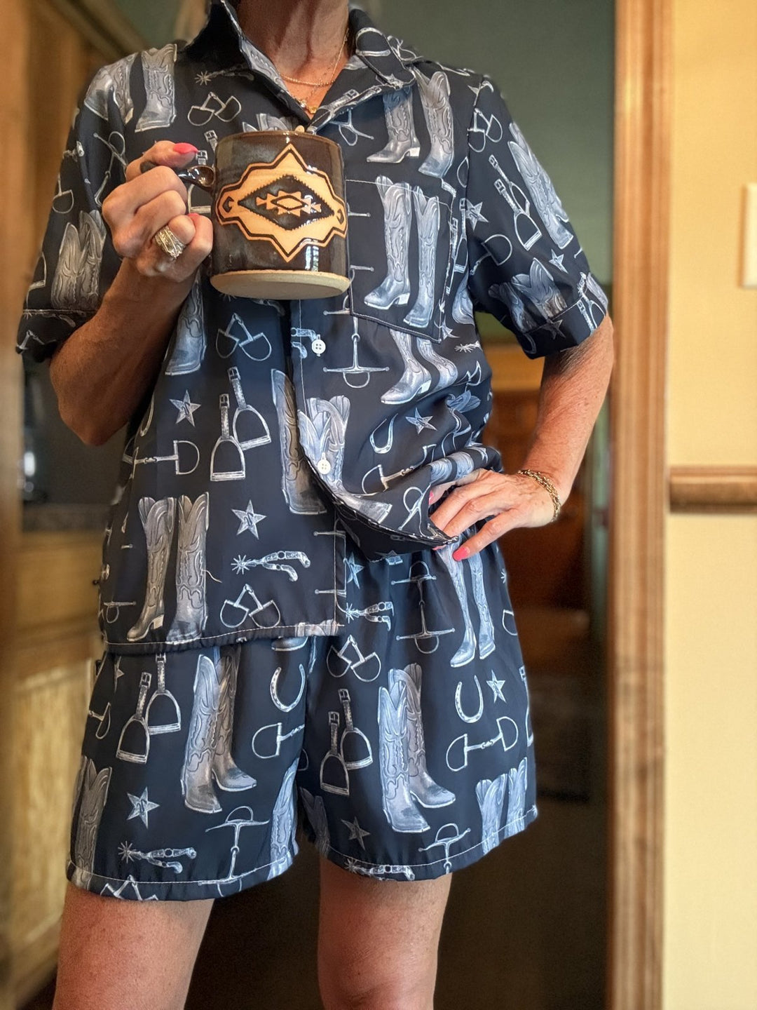 Tony Lama Shorty PJ Set from Ida Mae - High Call Outfitters