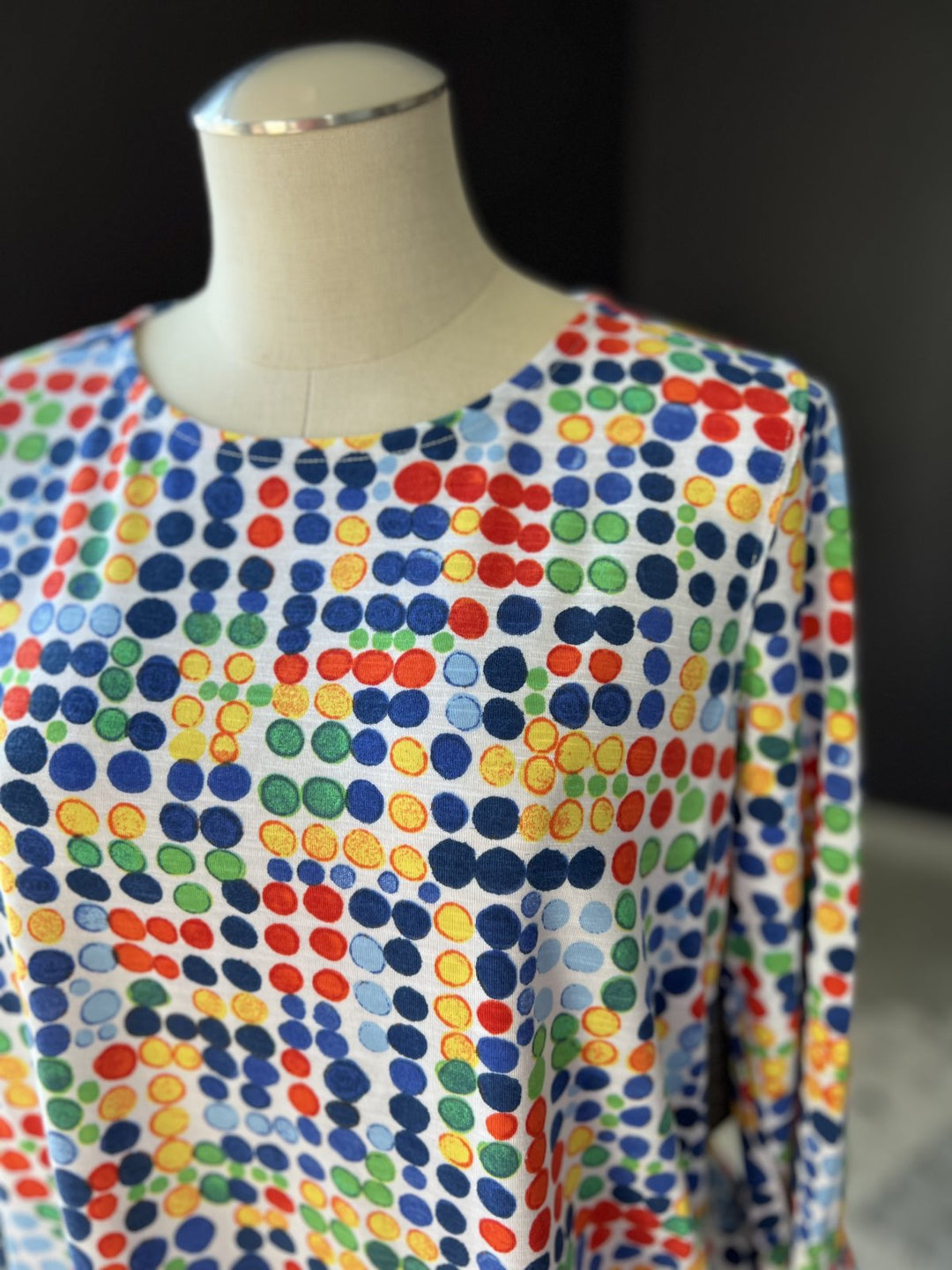 Flounce Sleeve Print Knit Top from Multiples