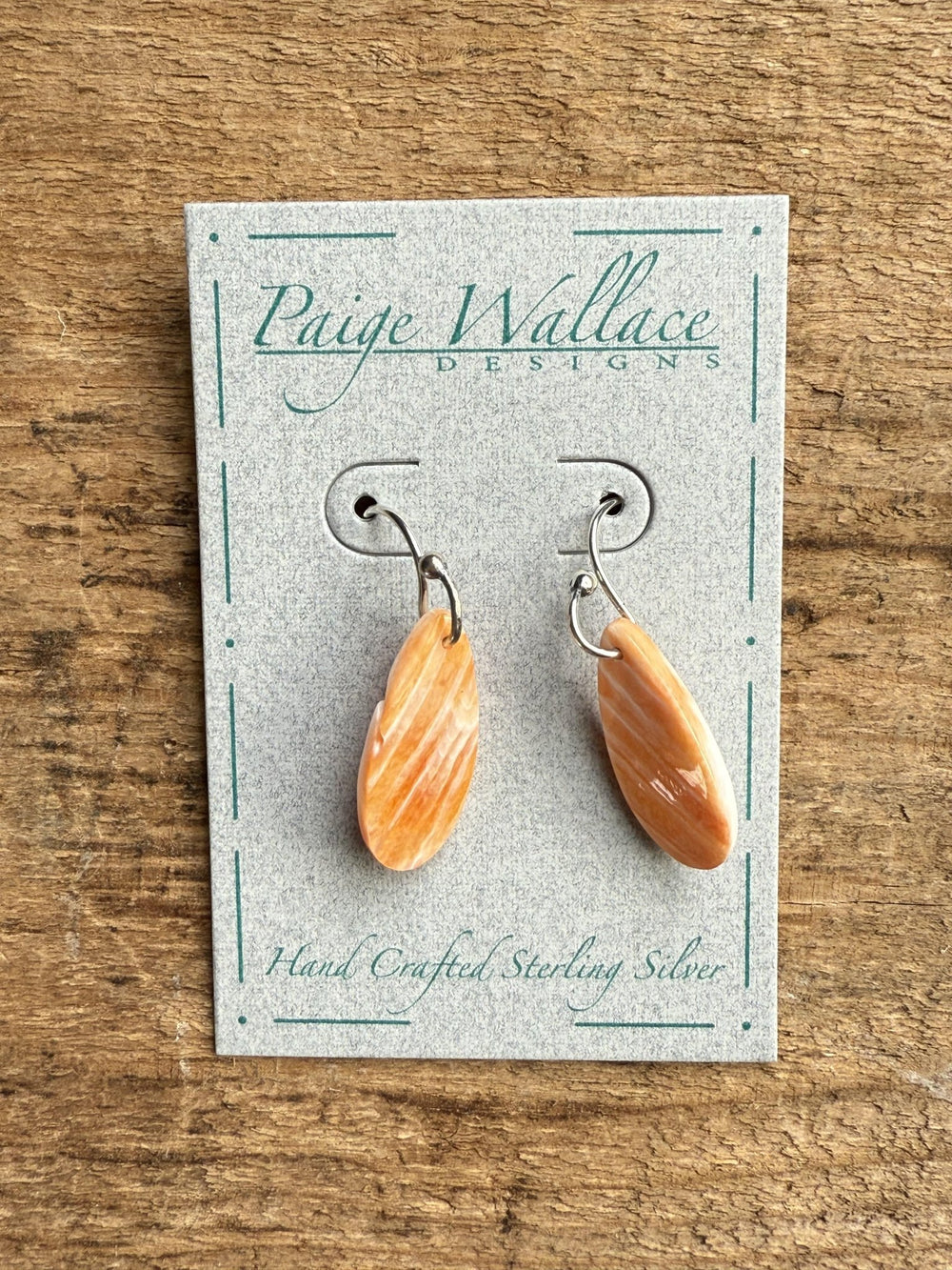 Spiney Coral Small Slab Wire Earring from Paige Wallace - High Call Outfitters