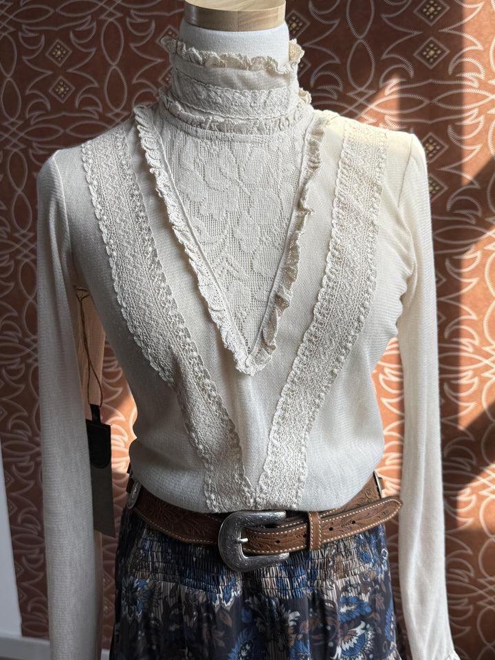 Juliette Lace Tee from Double D Ranch