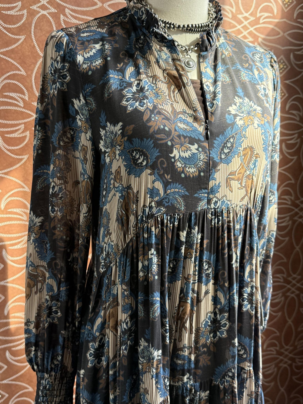 DeWitt's Damask Dress from Double D Ranch - High Call Outfitters