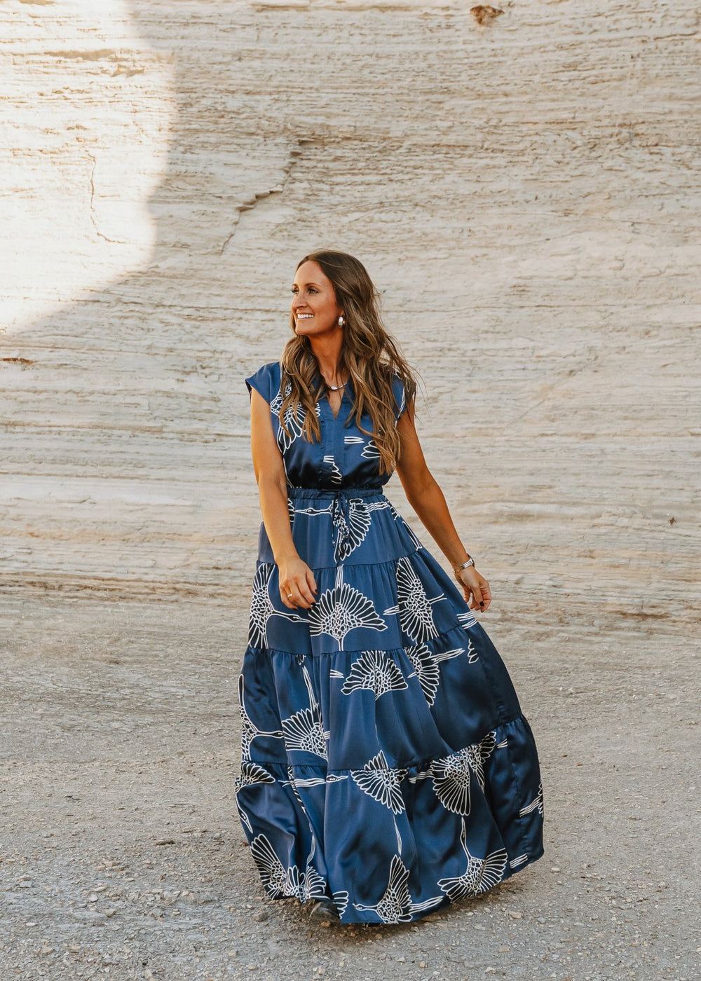 Printed Tiered Dress - High Call Outfitters