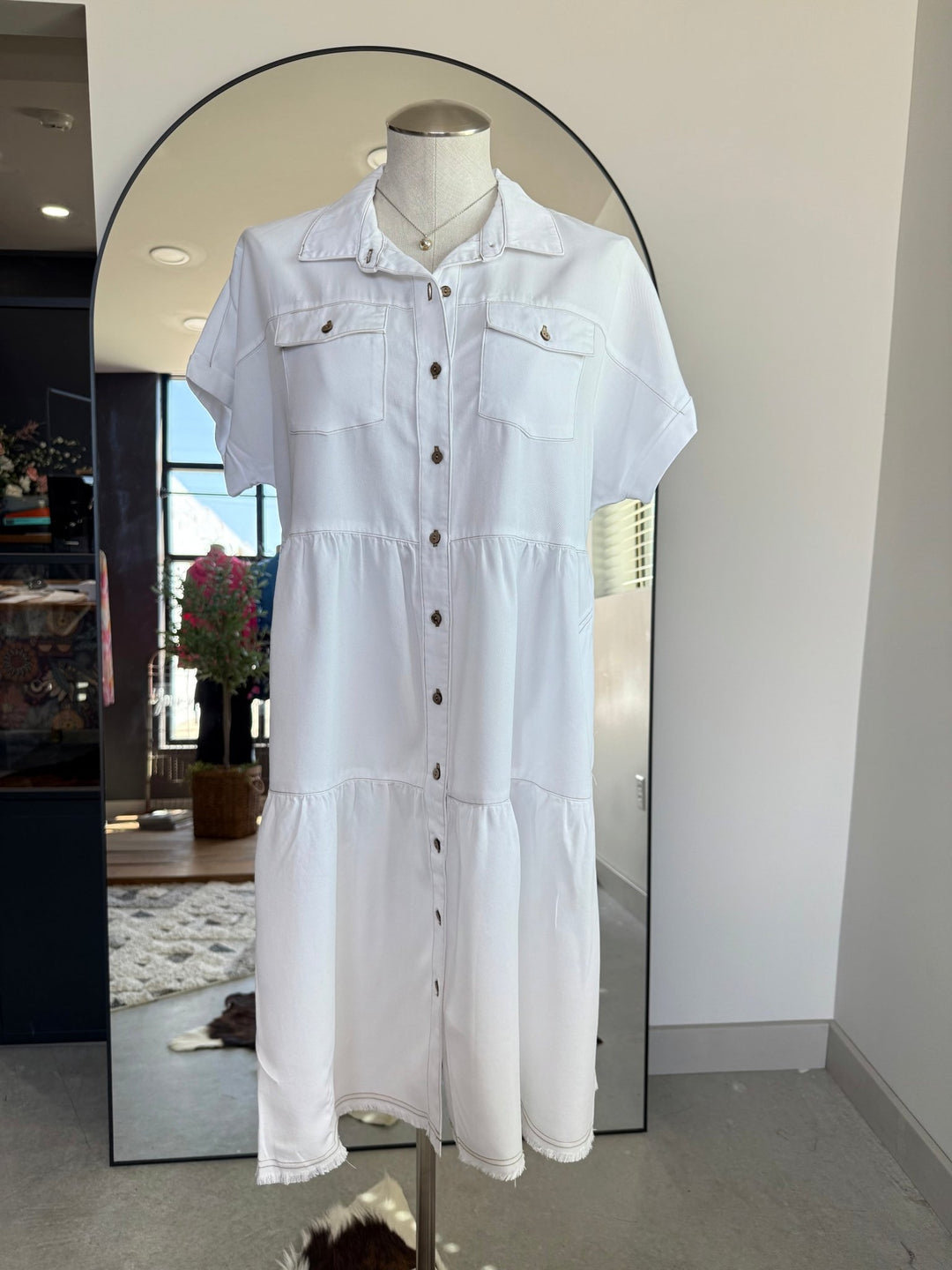 Tiered Shirt Dress from Multiples - High Call Outfitters