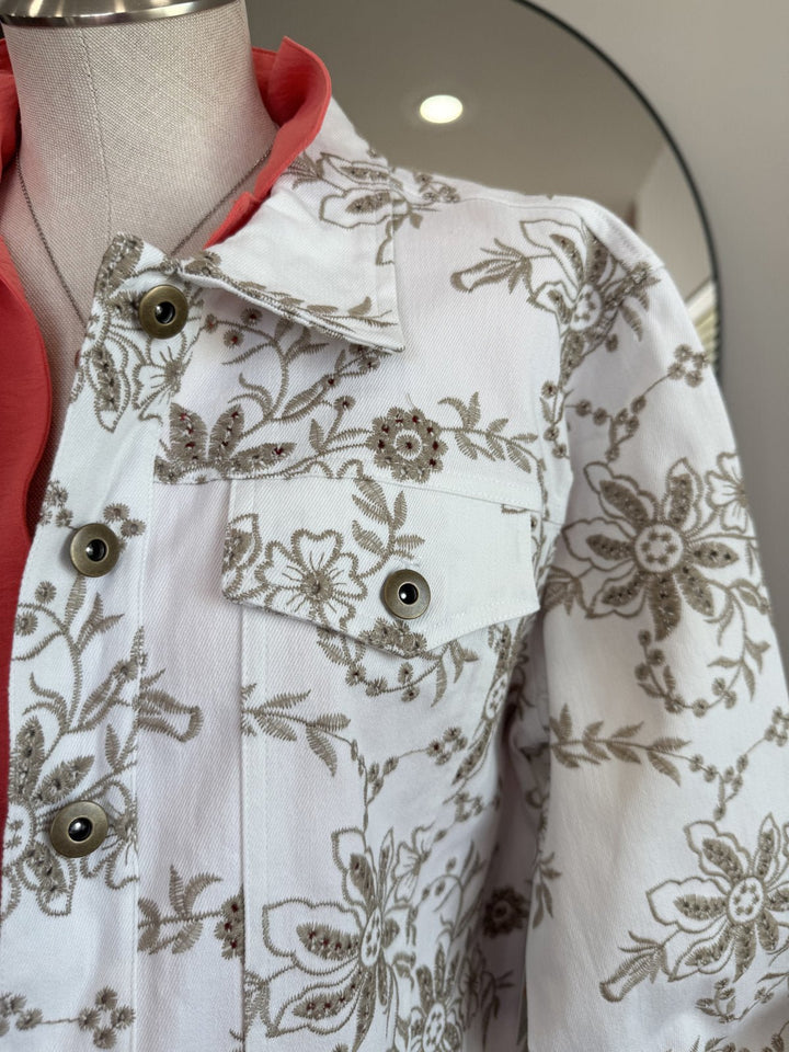 Embroidered Denim Jacket from Multiples - High Call Outfitters