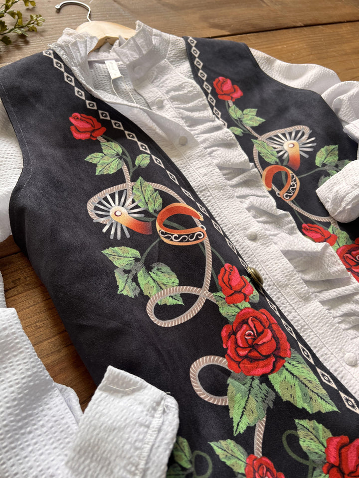 Floral Scoll Vest