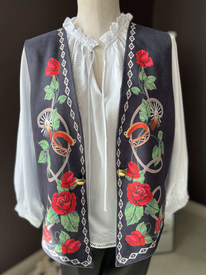 Floral Scoll Vest