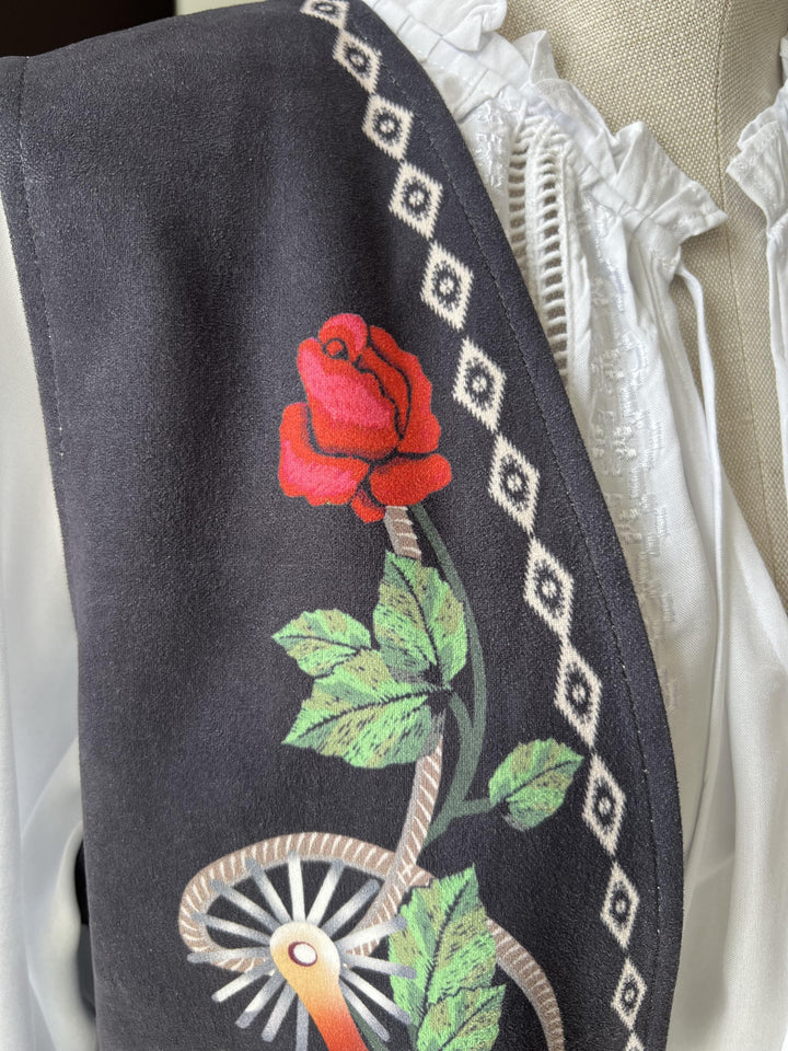 Floral Scoll Vest