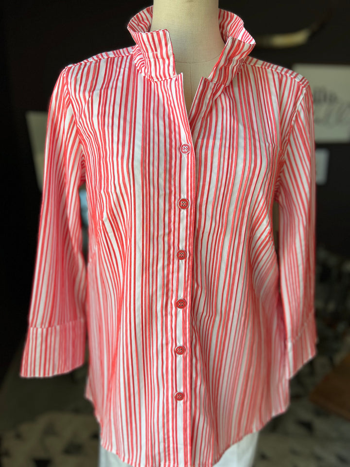 Stripe Turn Up Cuff Shirt from Multiples