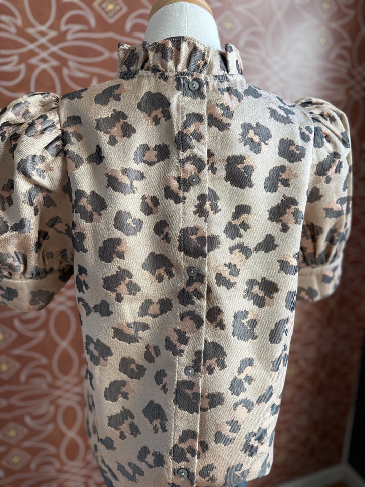 Jacquard Animal Print Top