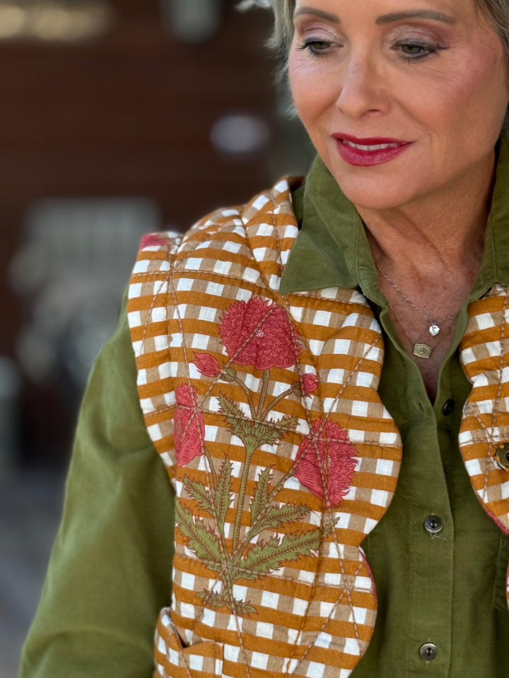 Quilted Scalloped Edge Vest from Ivy Jane