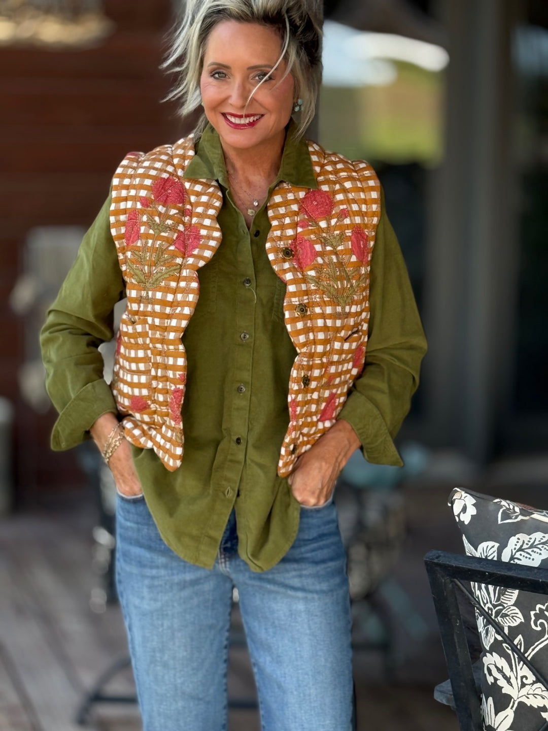 Quilted Scalloped Edge Vest from Ivy Jane