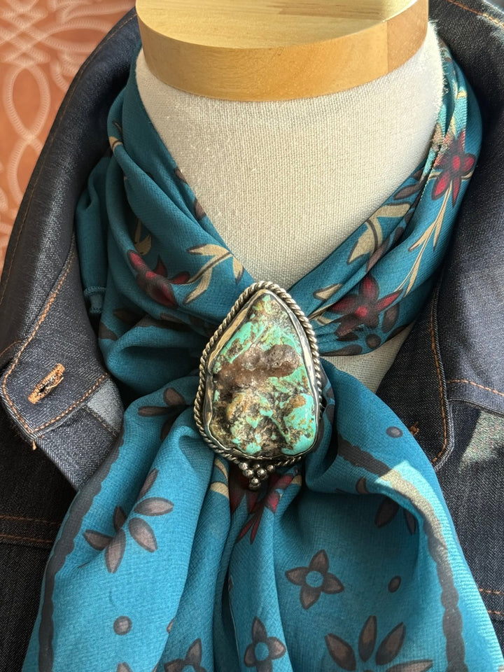 Turquoise Scarf Slide from Paige Wallace - High Call Outfitters