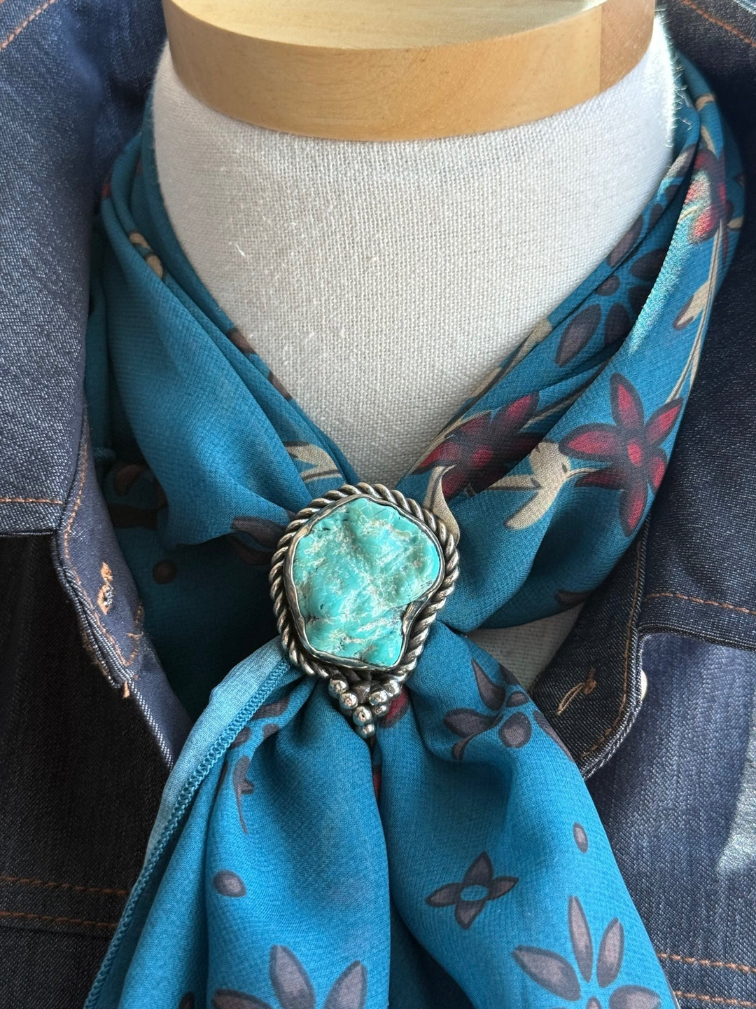 Turquoise Scarf Slide from Paige Wallace - High Call Outfitters