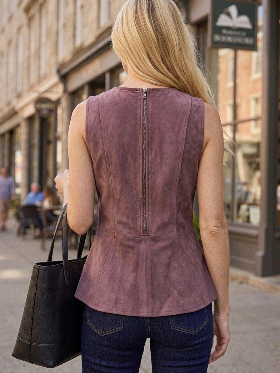 Plaid Peplum Top from THML