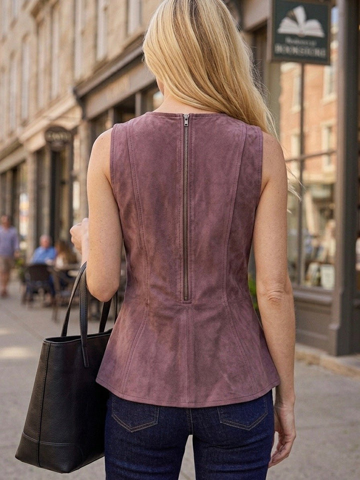 Plaid Peplum Top from THML