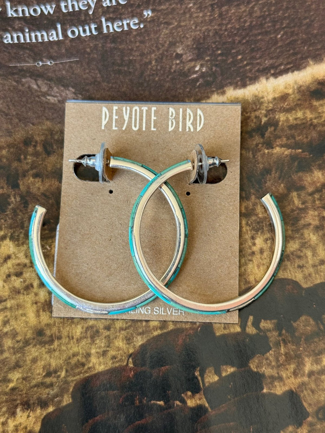 Santa Fe Hoop Earring from Peyote Bird