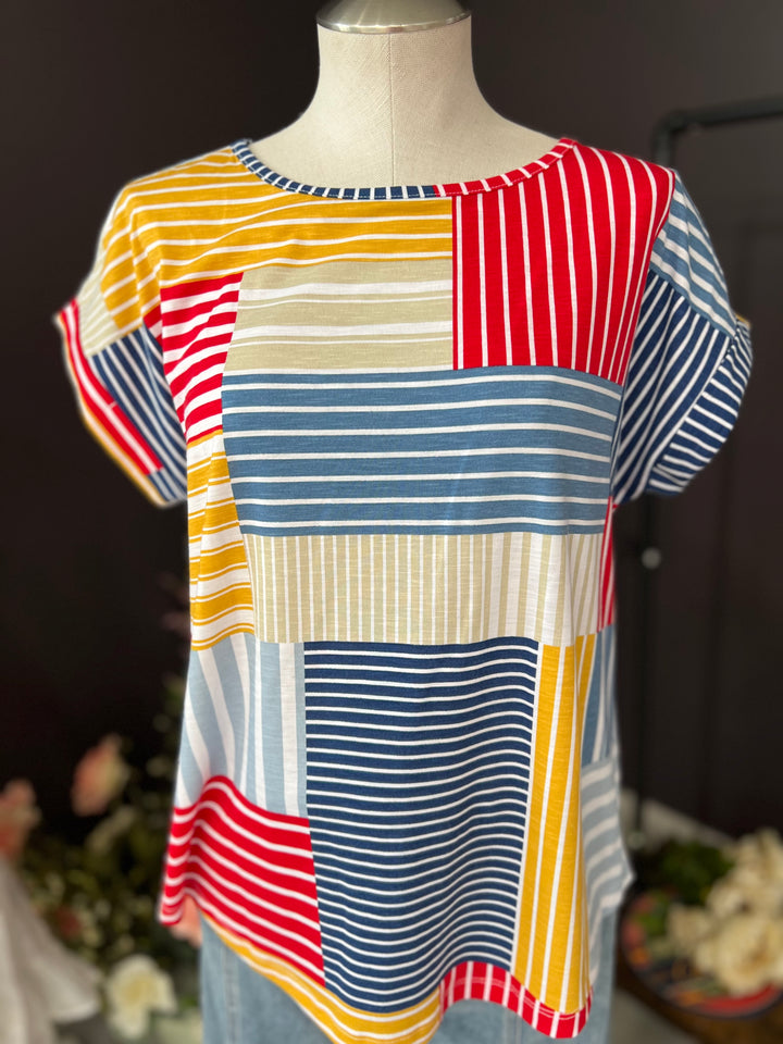 Dolman Sleeve Print Top from Multiples