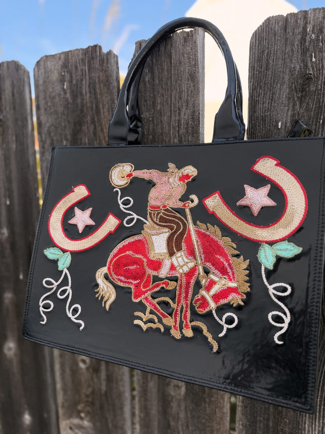 Bronc Stitched Tote from American Darling - High Call Outfitters