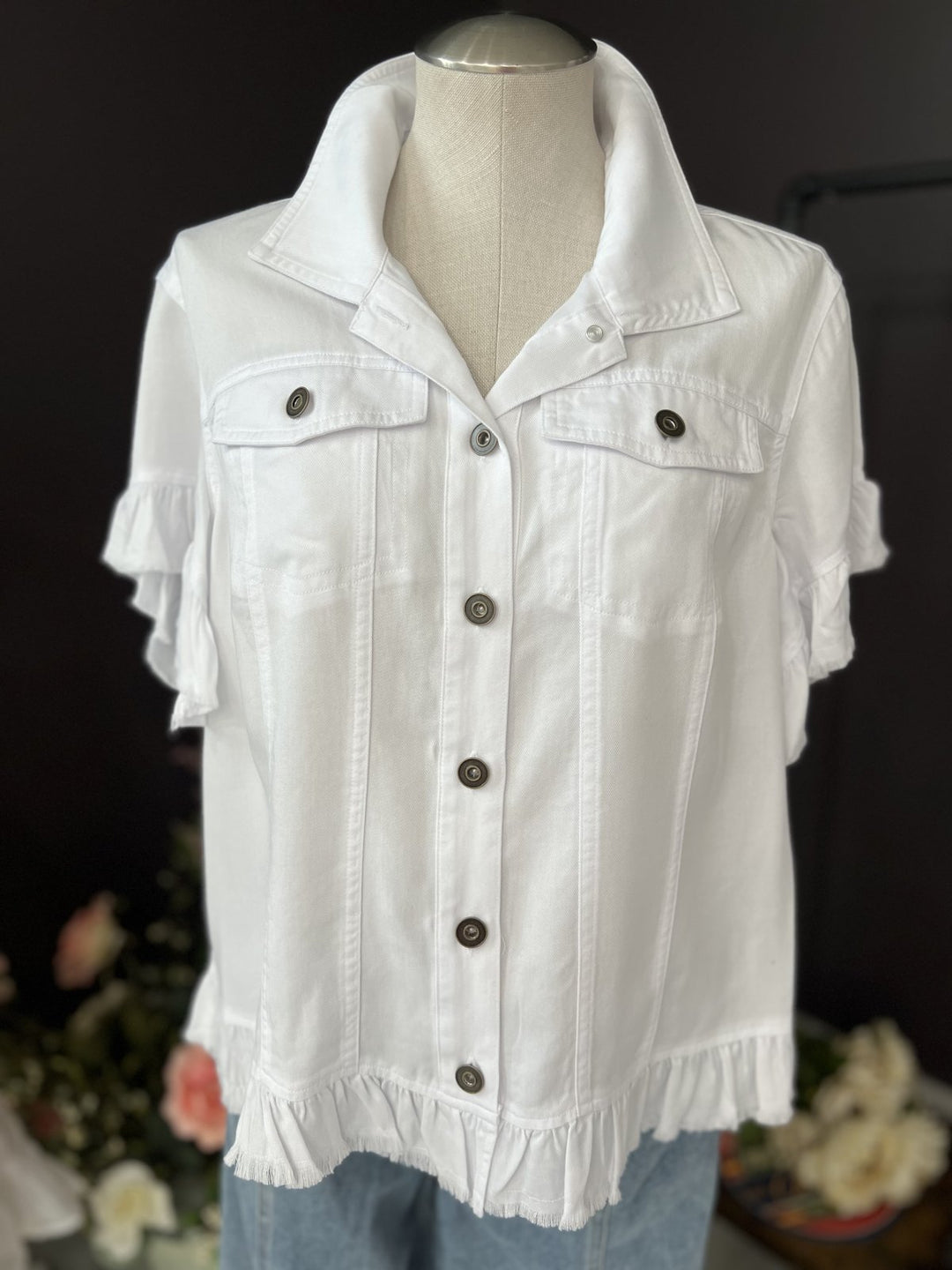 Ruffle Short Sleeve Jacket from Multiples