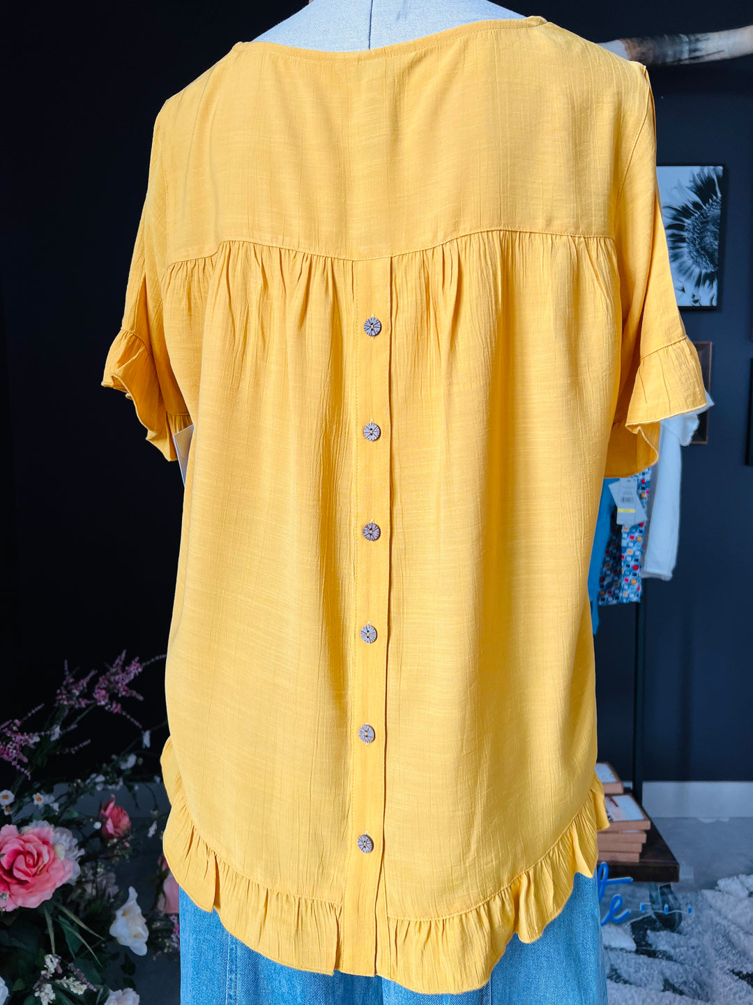 Ruffle Trim Top from Multiples