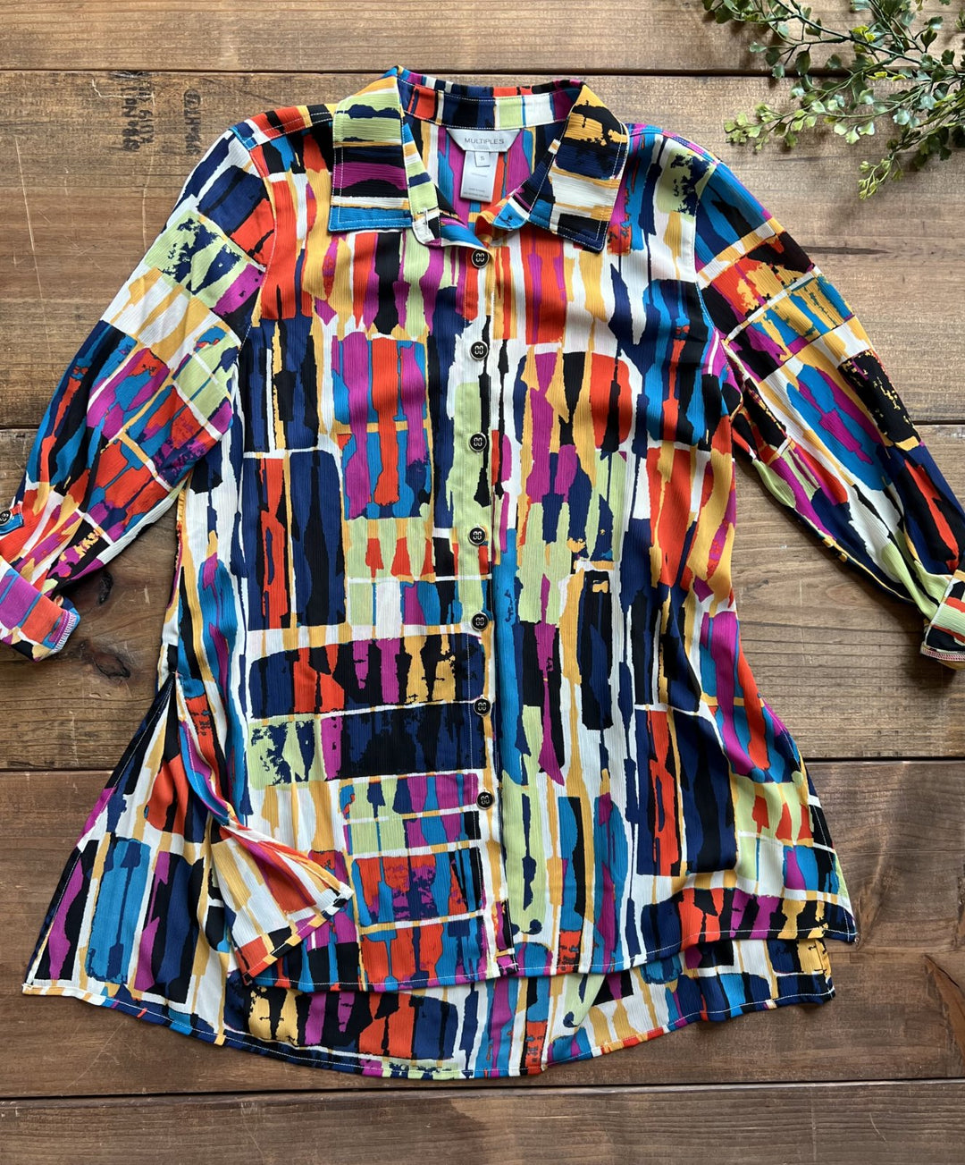 Tunic Button Front Top from Multiples - High Call Outfitters