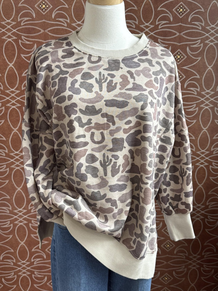 Western Camo Sweatshirt