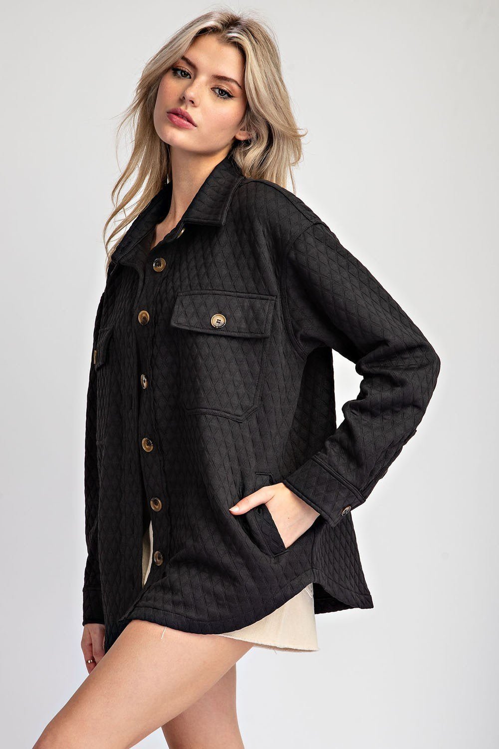 Quilted Shacket - High Call Outfitters