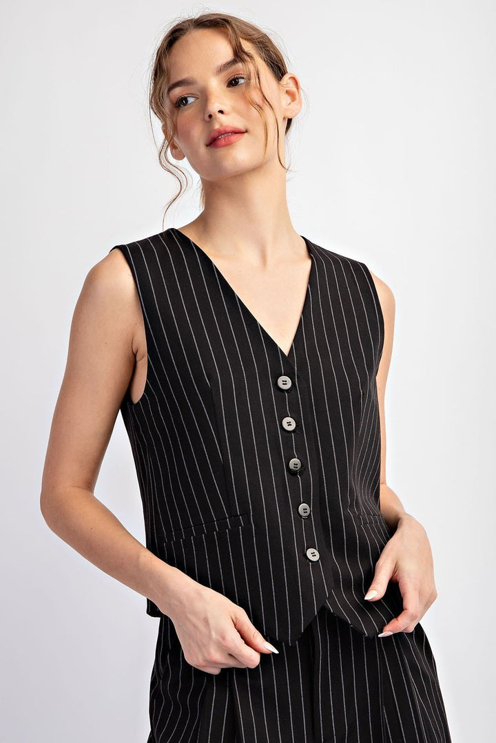 Pinstripe Vest