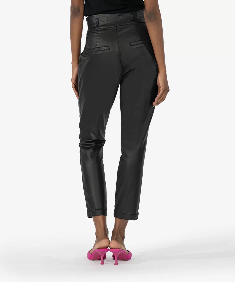 Lessie Coated High Waist Pleated Pant from Kut from the Kloth - High Call Outfitters