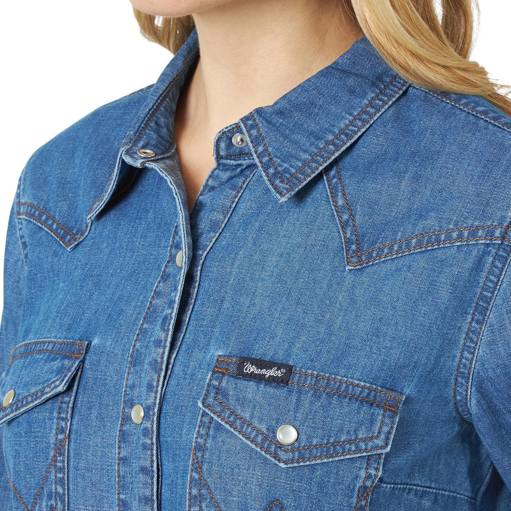 Retro Denim Shirt from Wrangler - High Call Outfitters