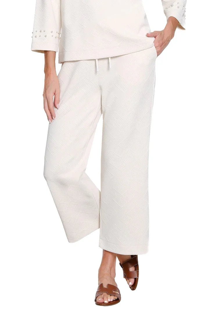 Drawstring Elastic Waist Crop Pant from Multiples - High Call Outfitters