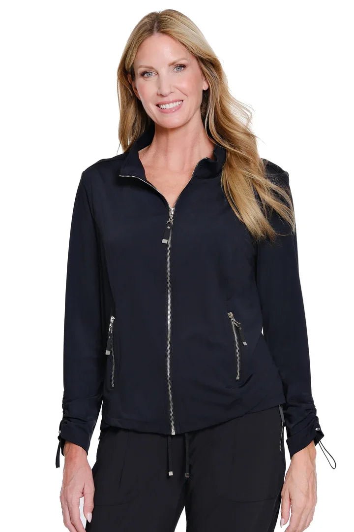 Zip Up Jersey Knit Jacket from Multiples - High Call Outfitters