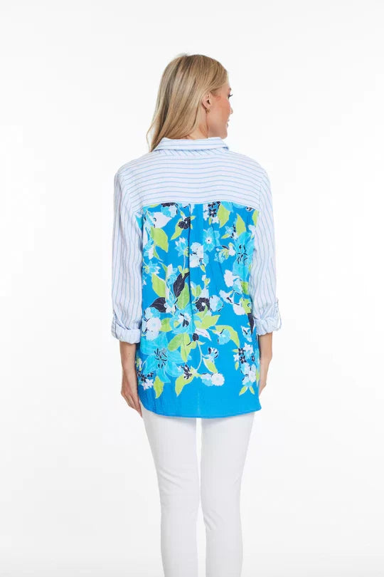 Stripe Top with Sequin Pocket from Multiples