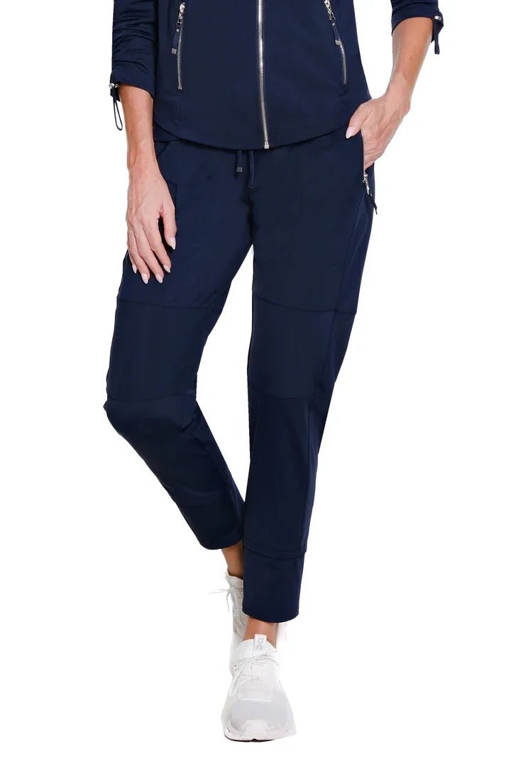 Stretch Knit Jogger Ankle Pant from Multiples - High Call Outfitters